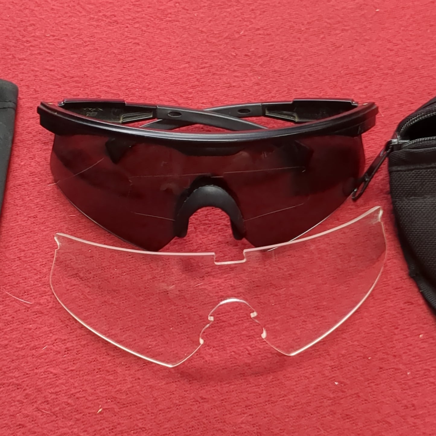 US Army Wiley X Ballistic APEL Eye Protection Clear and Dark w Case (cl2- (ab16-AUG61)