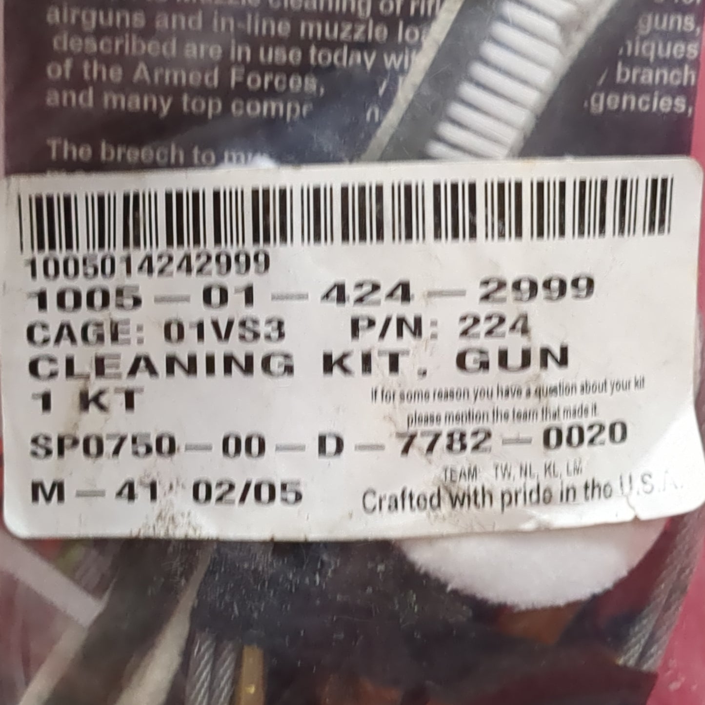 Otis Cleaning Kit M16 2999 (aa10-11)