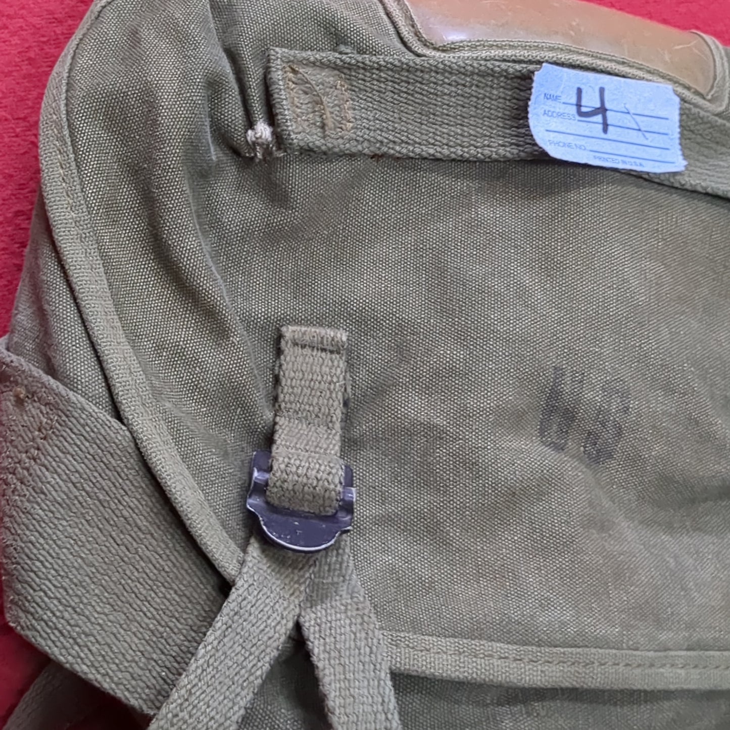 Vietnam Era 1970 Canvas Field Pack 7622 Eastern (aa10-4)