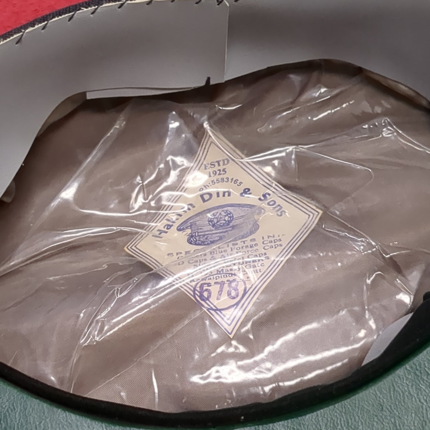 Forces Variety Centre 6 5/8 (?) Dress Cap (aa12-4)