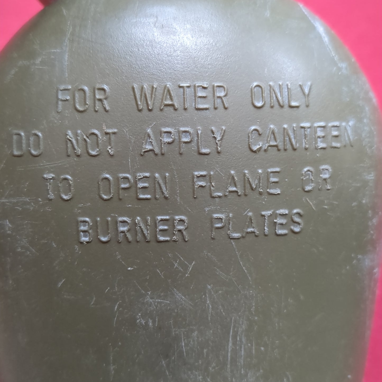 US Army 1980 1qt. Canteen Olive Drab Vintage Zarn (aa16-30)