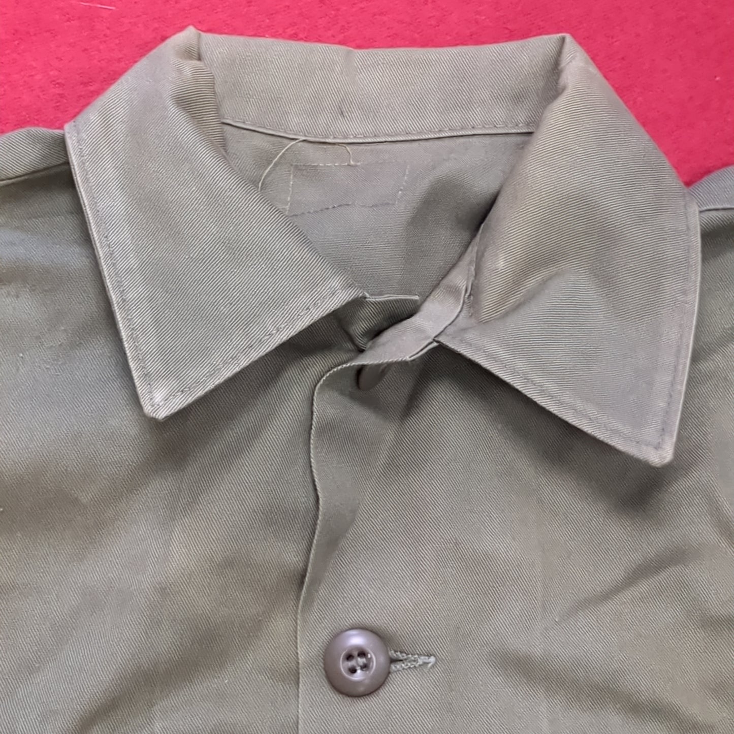 Vintage '78 unknown Cot/Poly OG-507 Utility Shirt Jacket (aa13-145)