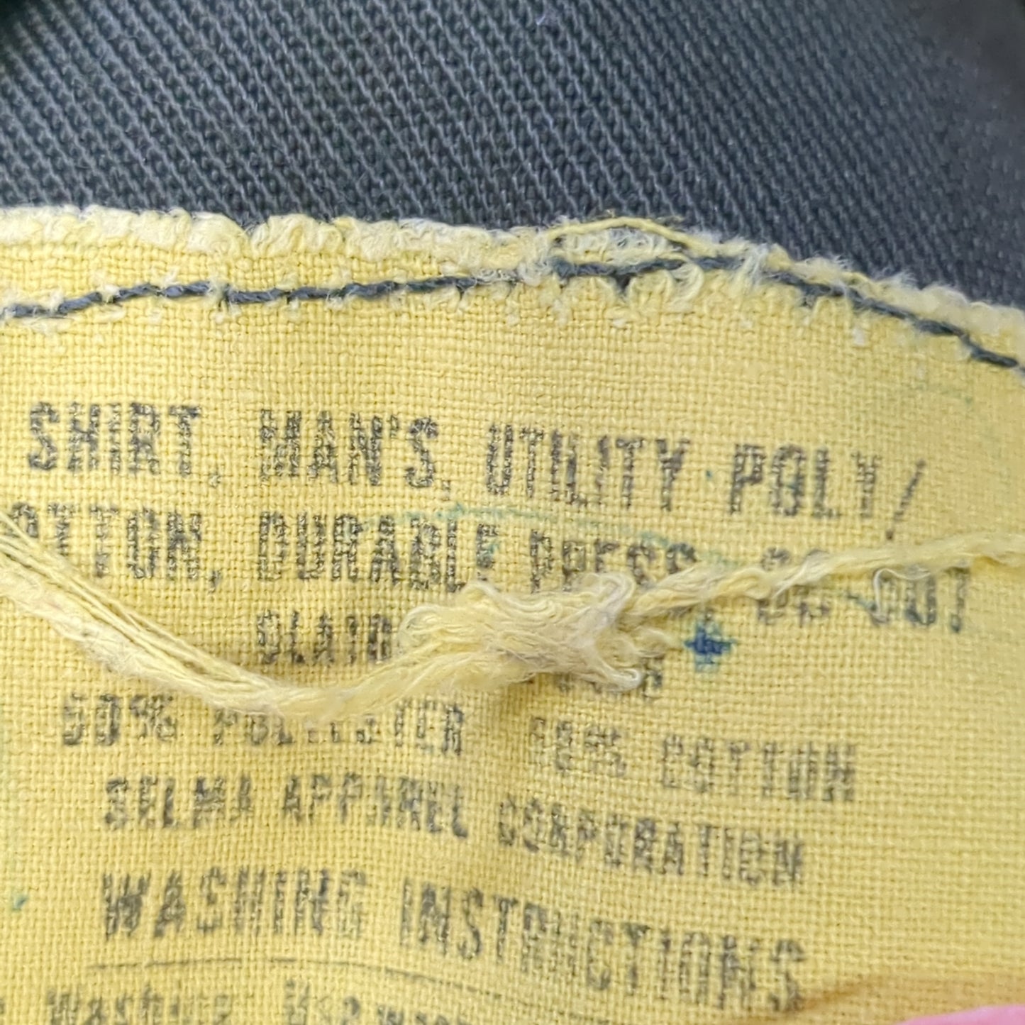 Vintage '78 unknown Cot/Poly OG-507 Utility Shirt Jacket (aa13-145)
