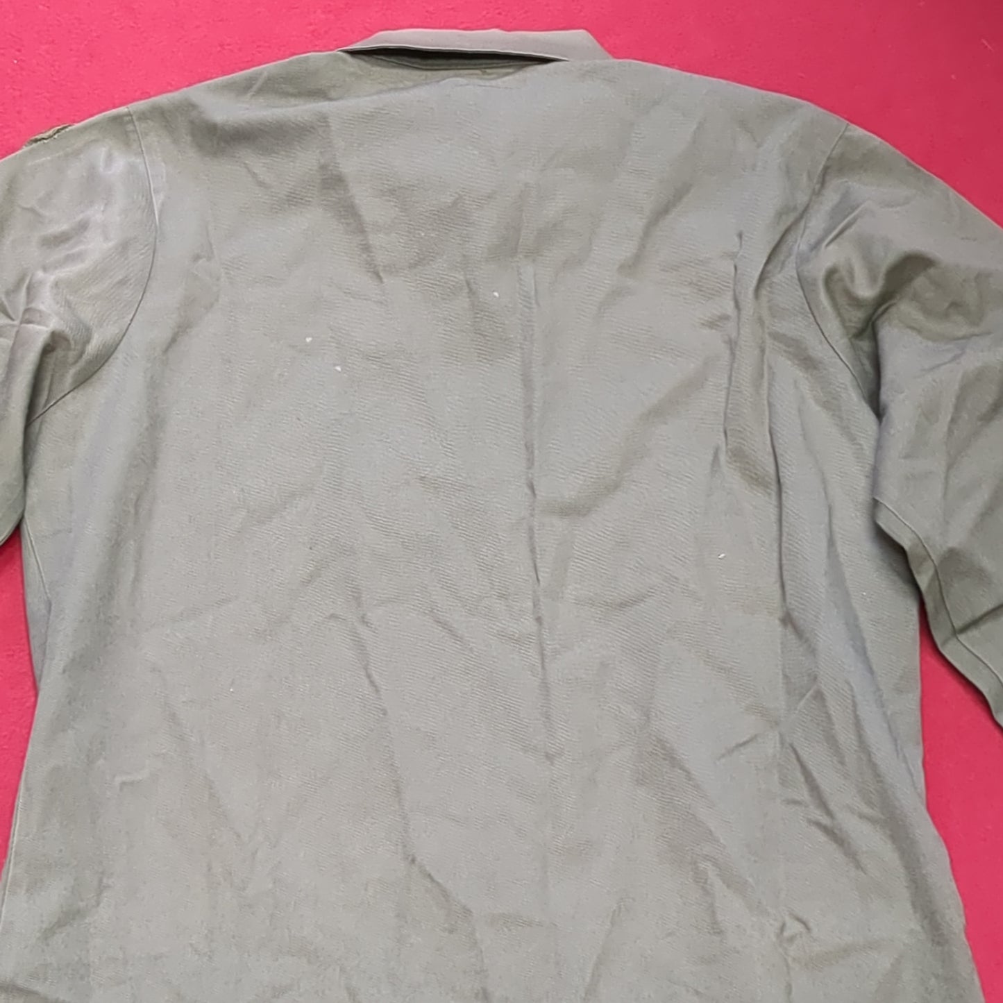 Vintage '78 unknown Cot/Poly OG-507 Utility Shirt Jacket (aa13-145)