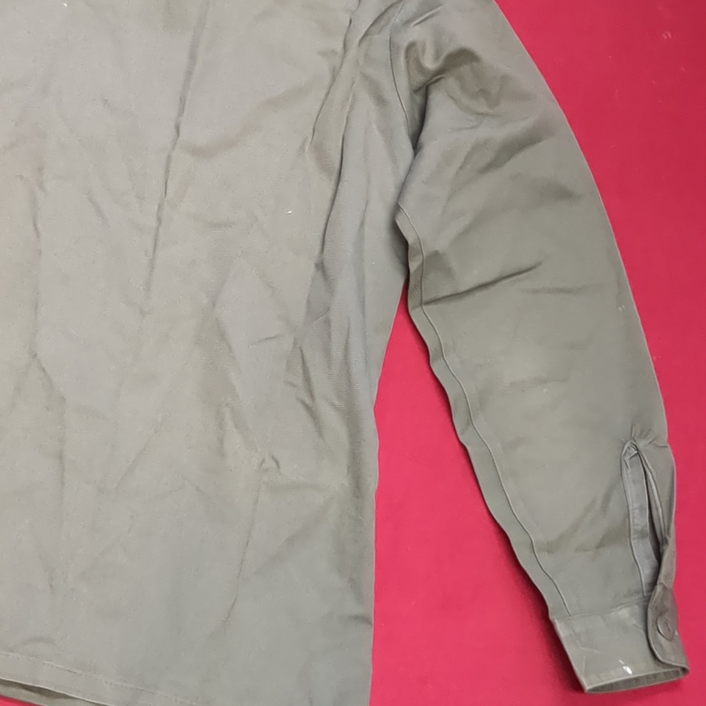 Vintage '78 unknown Cot/Poly OG-507 Utility Shirt Jacket (aa13-145)