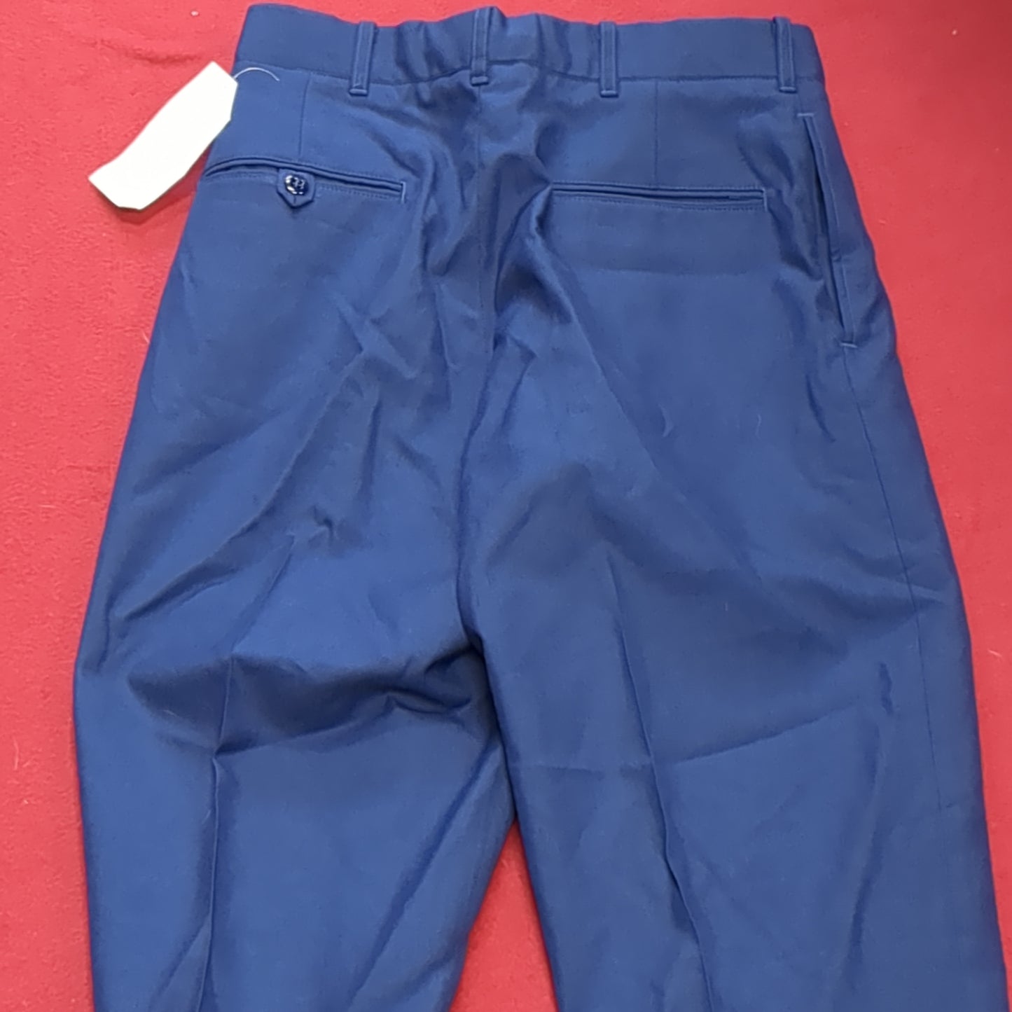 US Army ASU 29 Short Enlisted Unhemmed Unstriped Pants Trouser Dress Blue (aa08-196)