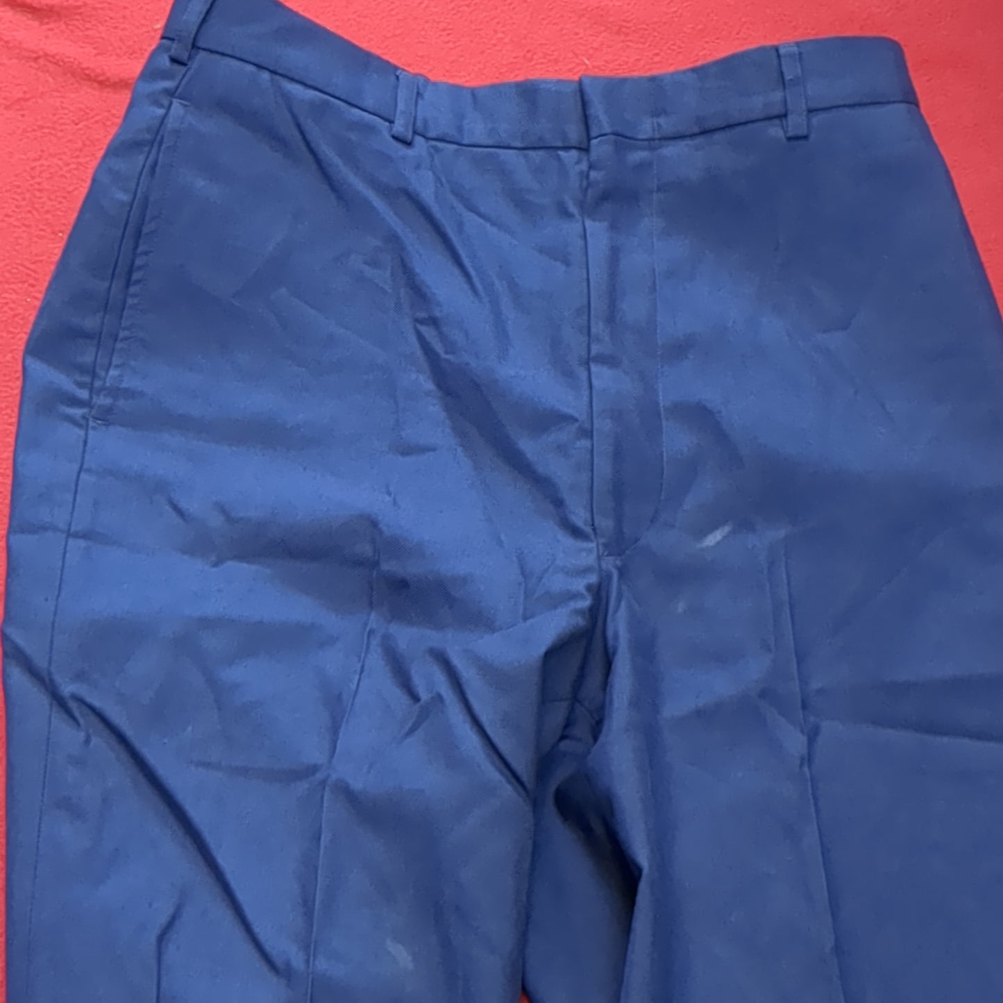 US Army ASU 33x34 Enlisted Unstriped Pants Trouser Dress Blue (aa08-166)