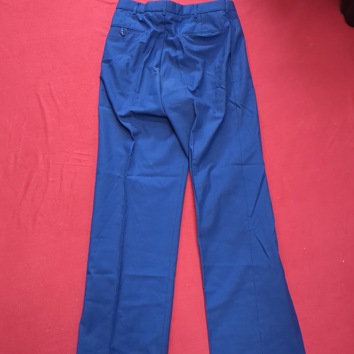 US Army ASU 33x34 Enlisted Unstriped Pants Trouser Dress Blue (aa08-166)