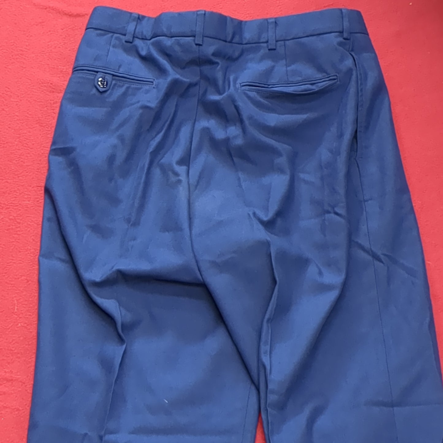US Army ASU 33x34 Enlisted Unstriped Pants Trouser Dress Blue (aa08-166)