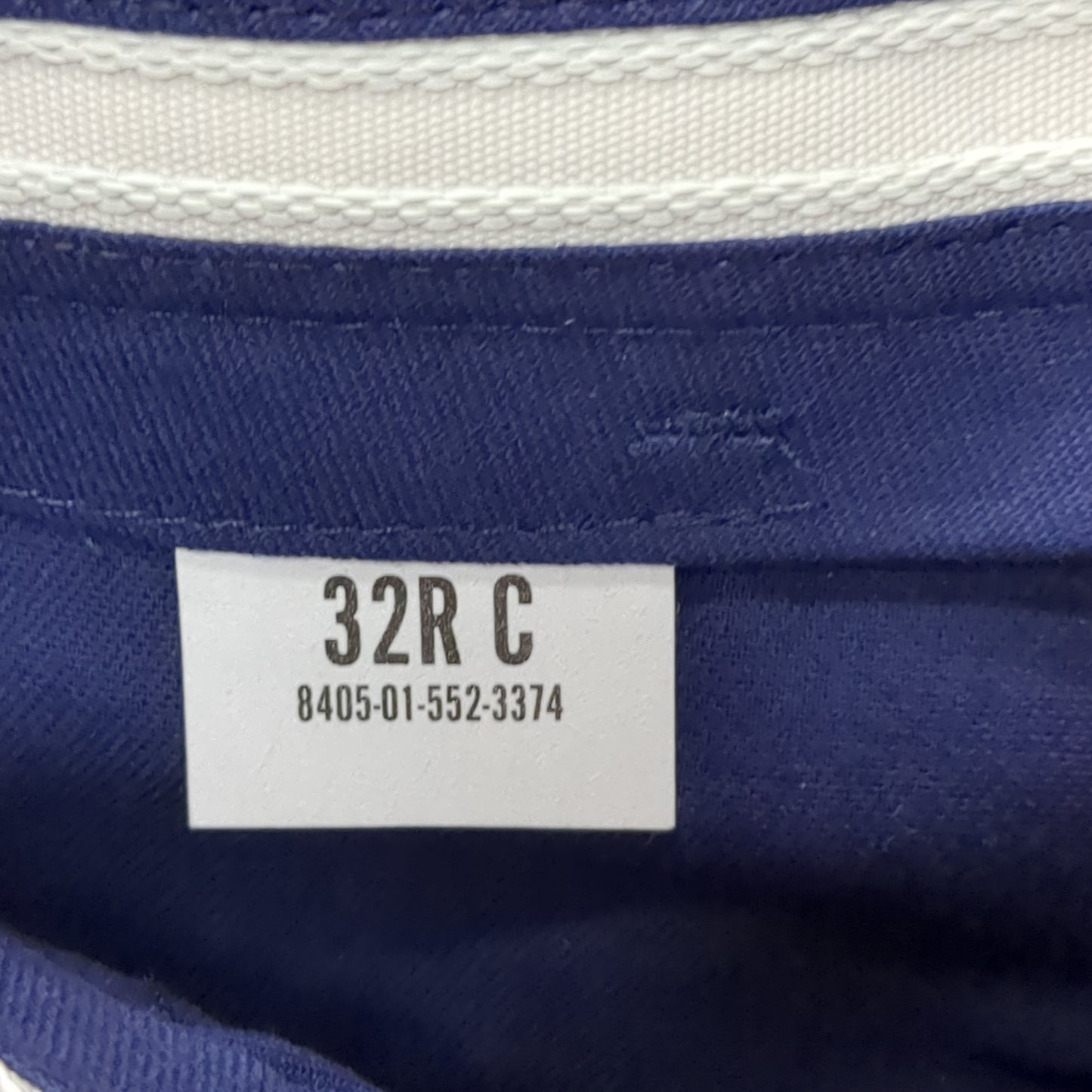 US Army ASU 32 Regular Enlisted Unhemmed Unstriped Pants Trouser Dress Blue (aa08-189)