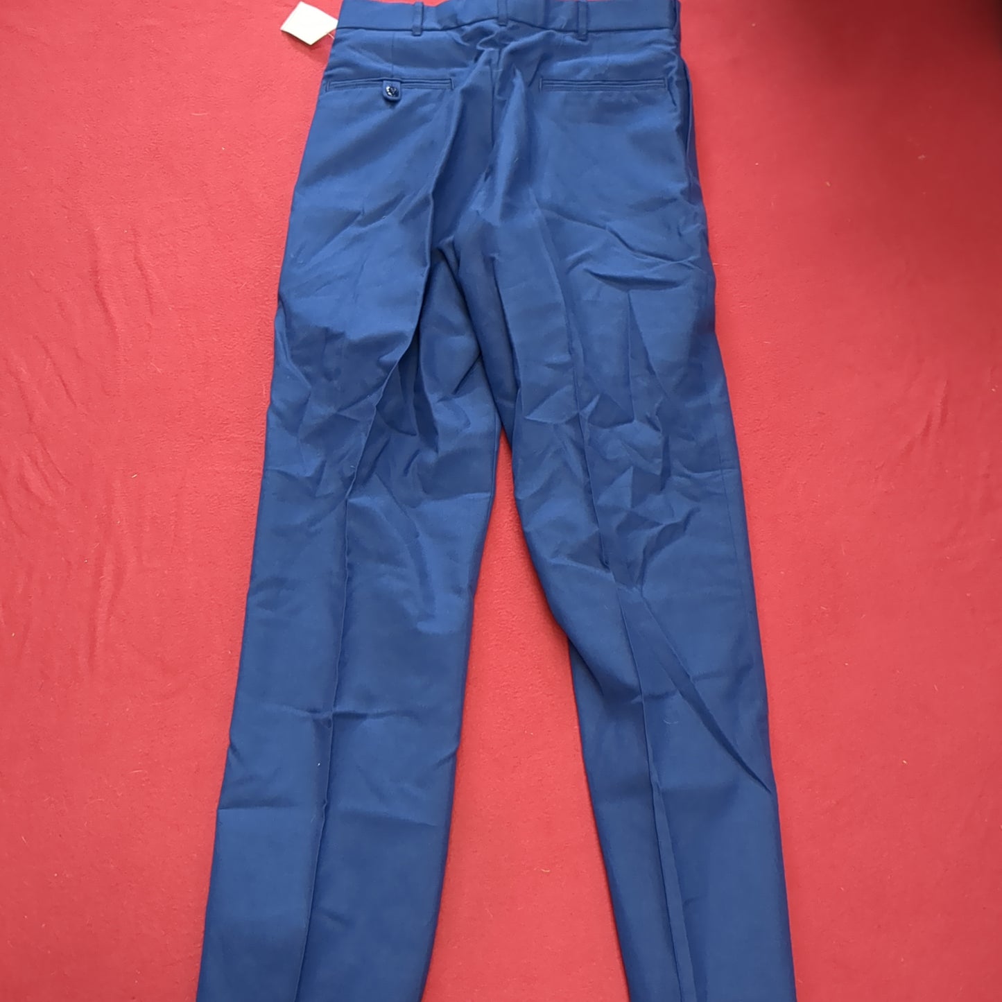 US Army ASU 32 Regular Enlisted Unhemmed Unstriped Pants Trouser Dress Blue (aa08-189)