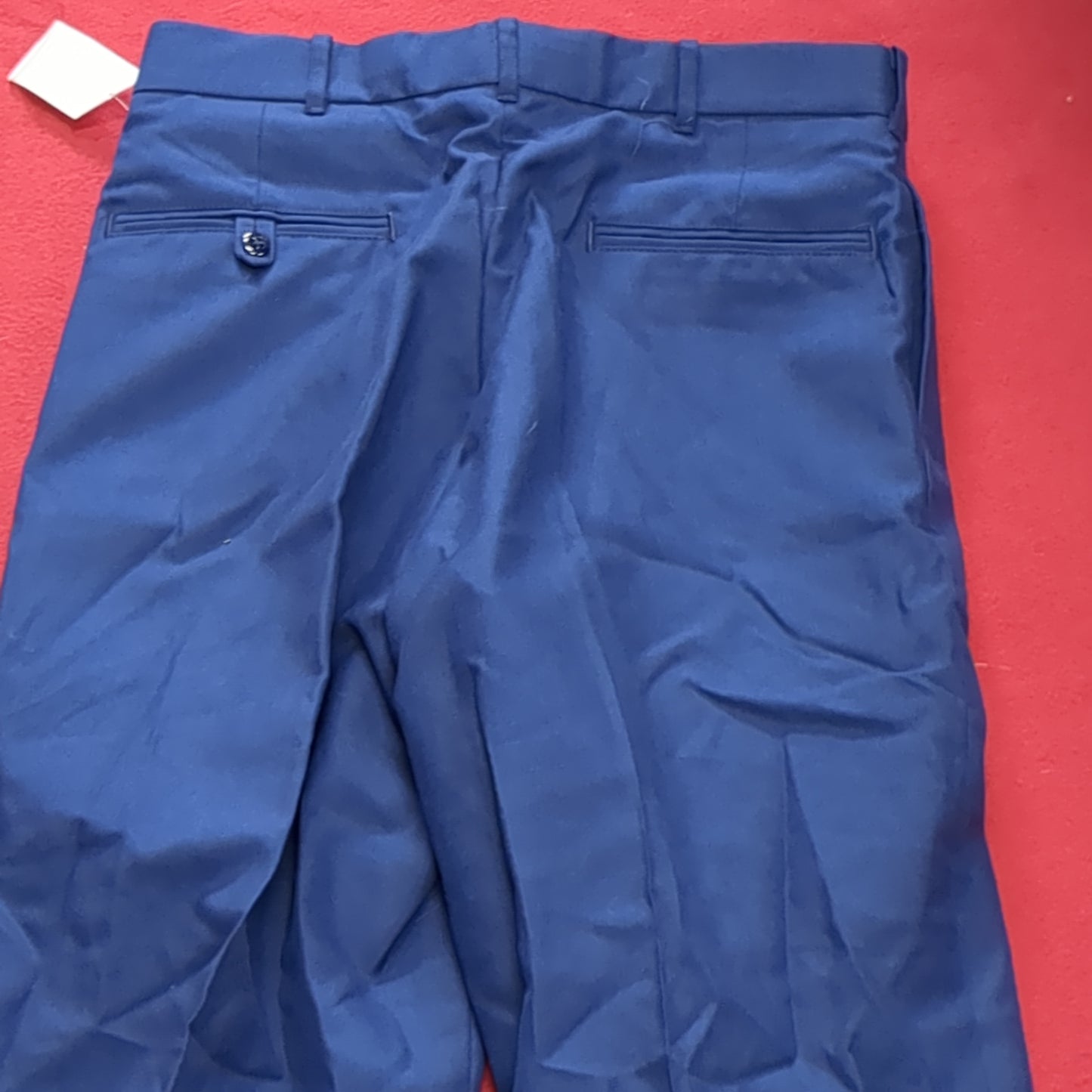 US Army ASU 32 Regular Enlisted Unhemmed Unstriped Pants Trouser Dress Blue (aa08-189)