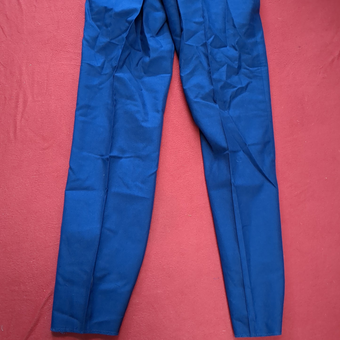 US Army ASU 32 Regular Enlisted Unhemmed Unstriped Pants Trouser Dress Blue (aa08-189)
