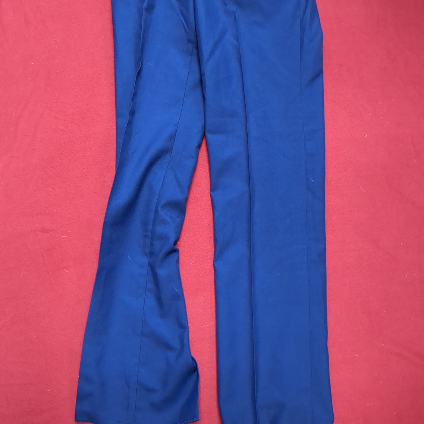 US Army ASU 33 Regular Enlisted Unhemmed Unstriped Pants Trouser Dress Blue (aa14-10)
