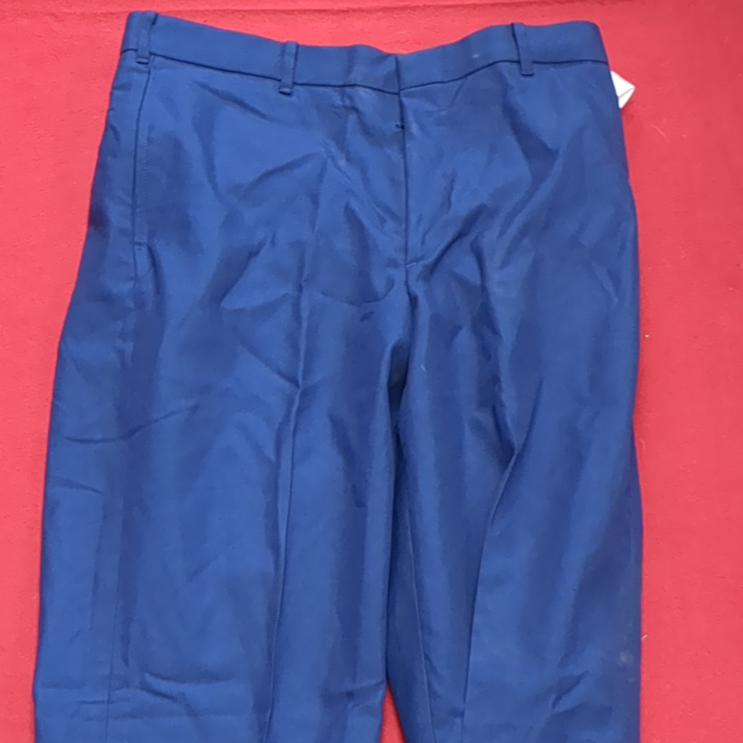 NWT US Army ASU 33 Regular Enlisted Unhemmed Unstriped Pants Trouser Dress Blue (aa14-14)