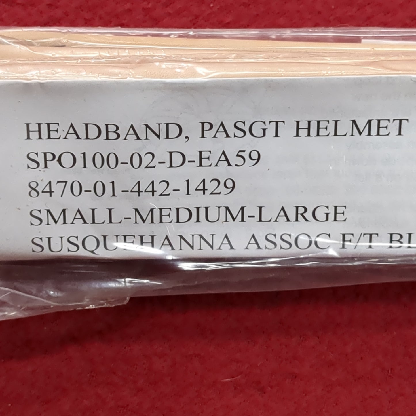 Two PASGT Helmet Headband Small-Medium-Large (aa14-32)