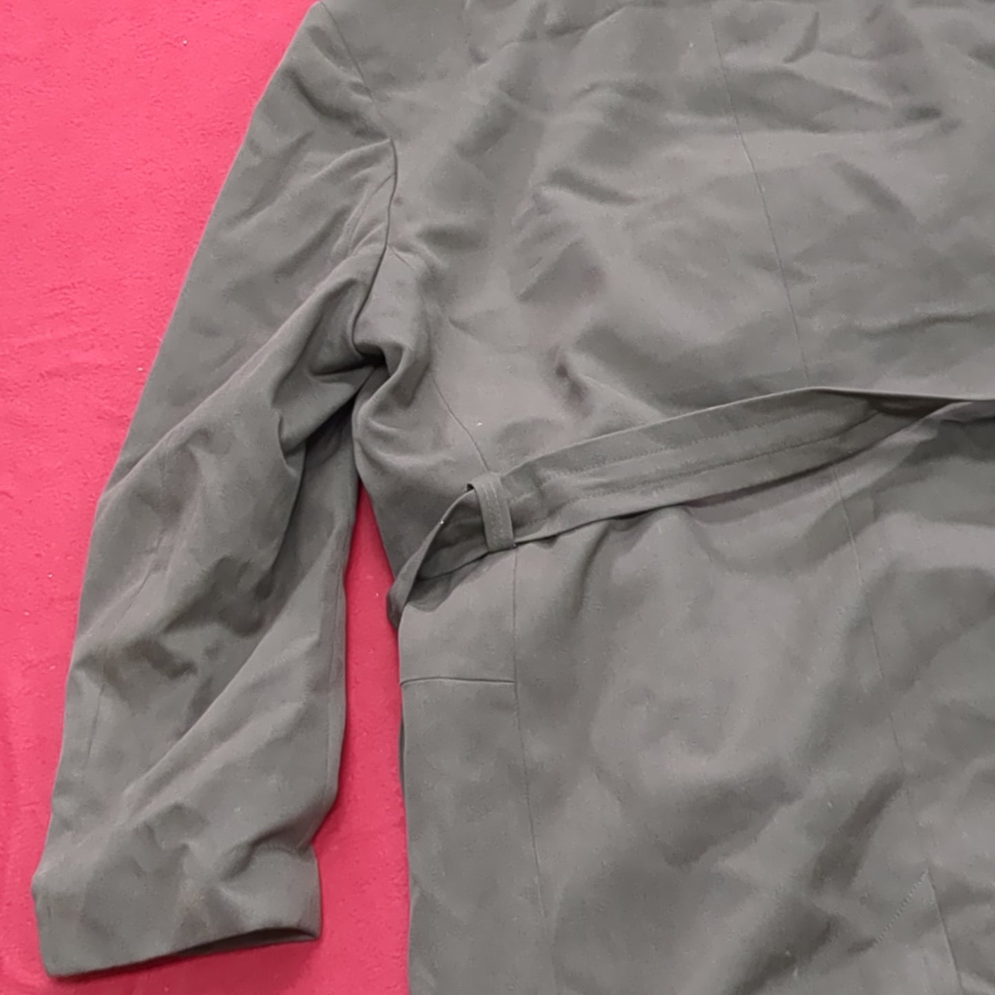 Vintage Czech CZECHOSLOVAKIA Military Trench Coat Overcoat Kras Odevy Brno (j1 (ab13-j)
