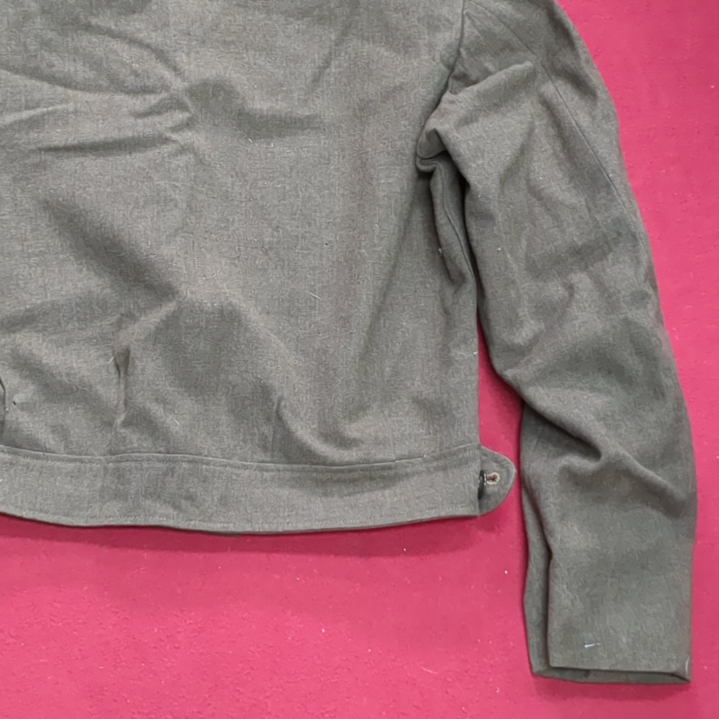 Vintage WWII 1952 38L IKE M-1950 Jacket, Field, Wool OD Good Condition (aa15-AUG78)