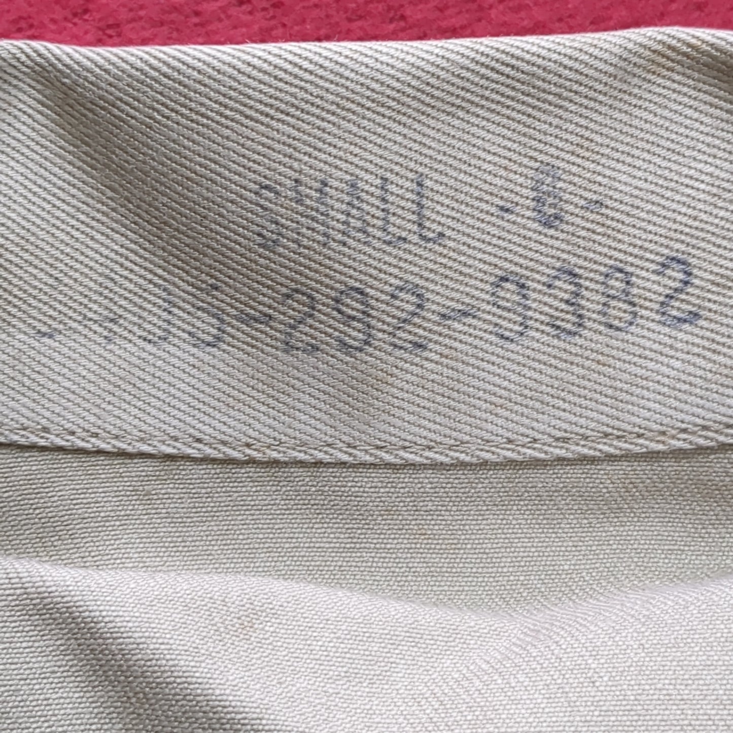 Vintage Vietnam Era US Army Men's Small Tan 445 Short-Sleeve Shirt Good Condition (aa15-AUG79)