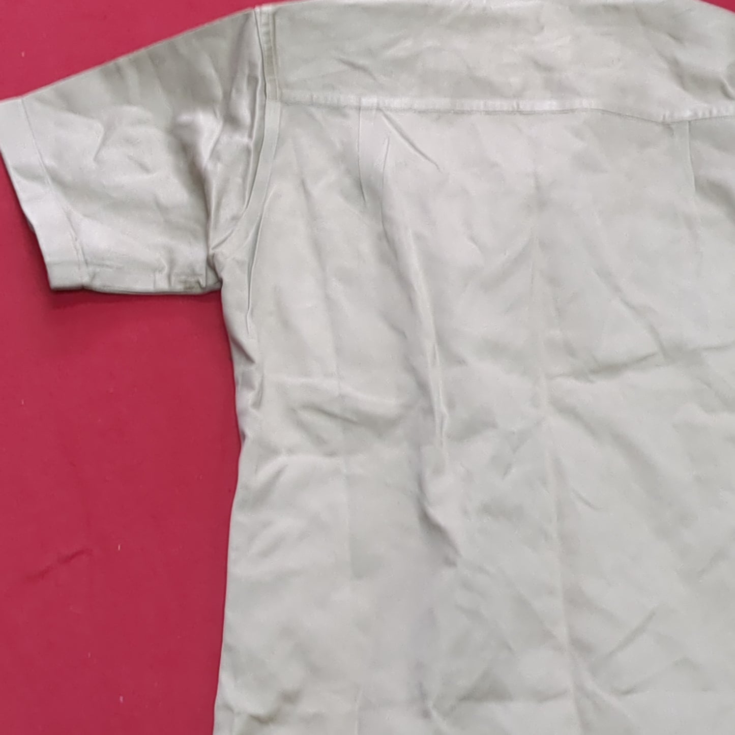 Vintage Vietnam Era US Army Men's Small Tan 445 Short-Sleeve Shirt Good Condition (aa15-AUG80)