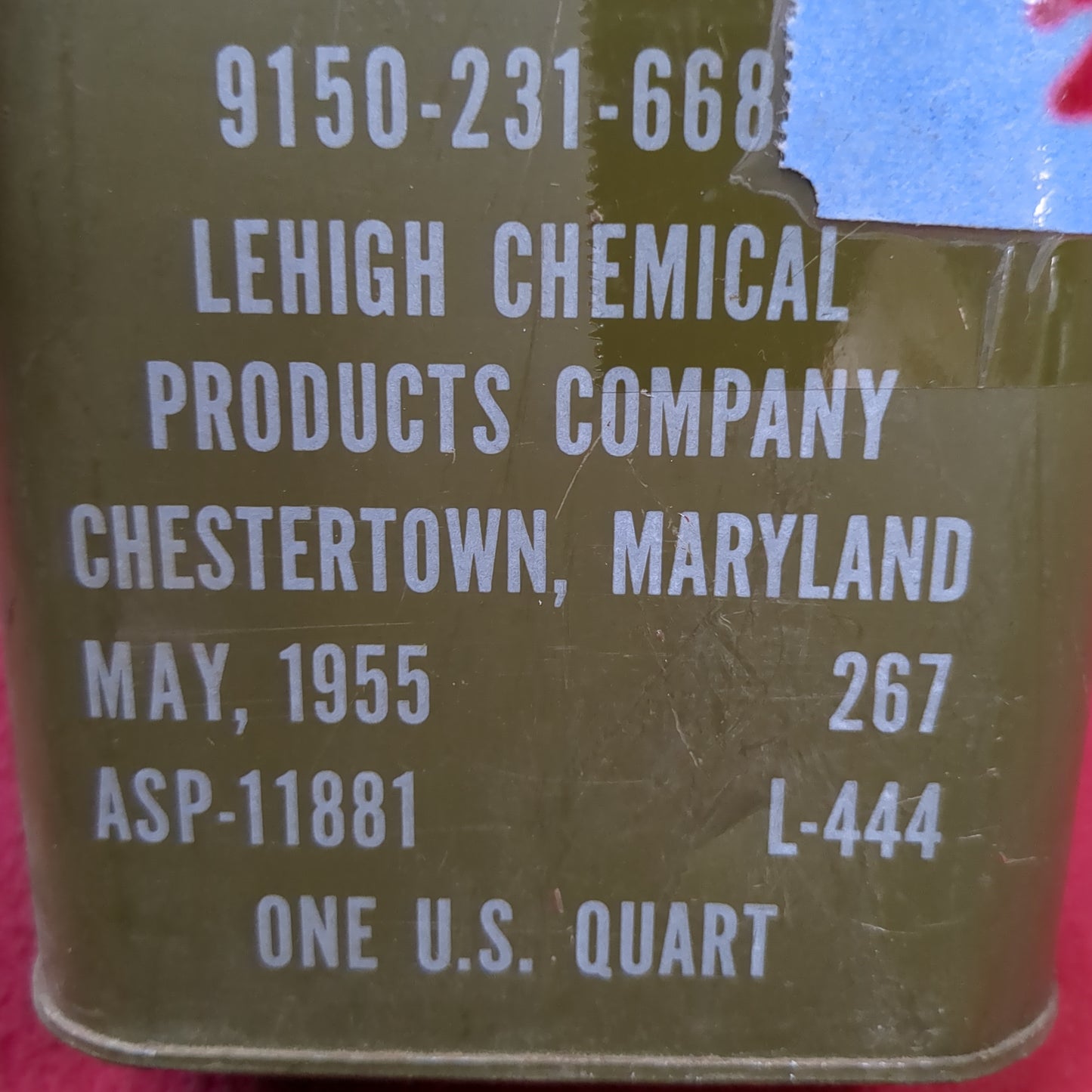 VINTAGE 1955 1Qt. PL Special Lubricating Oil (26s ac09-2)