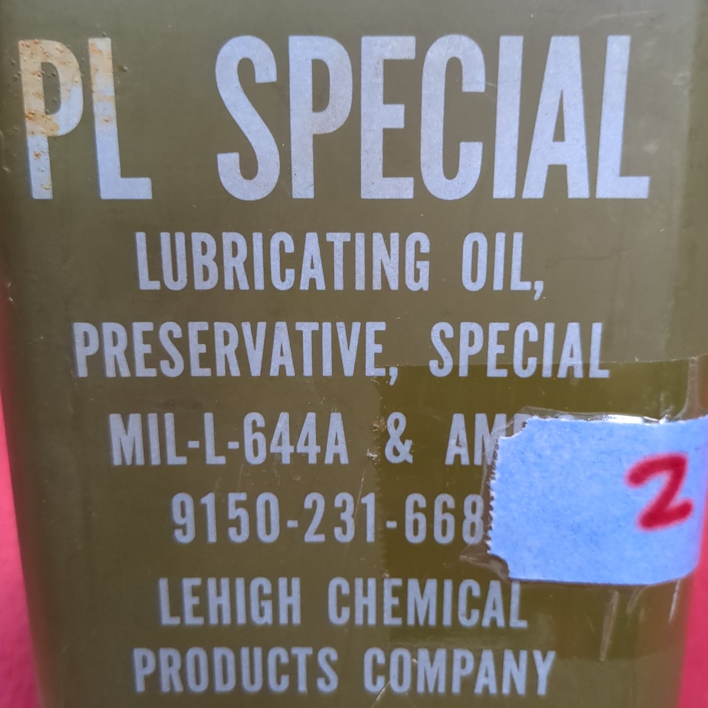 VINTAGE 1955 1Qt. PL Special Lubricating Oil (26s ac09-2)