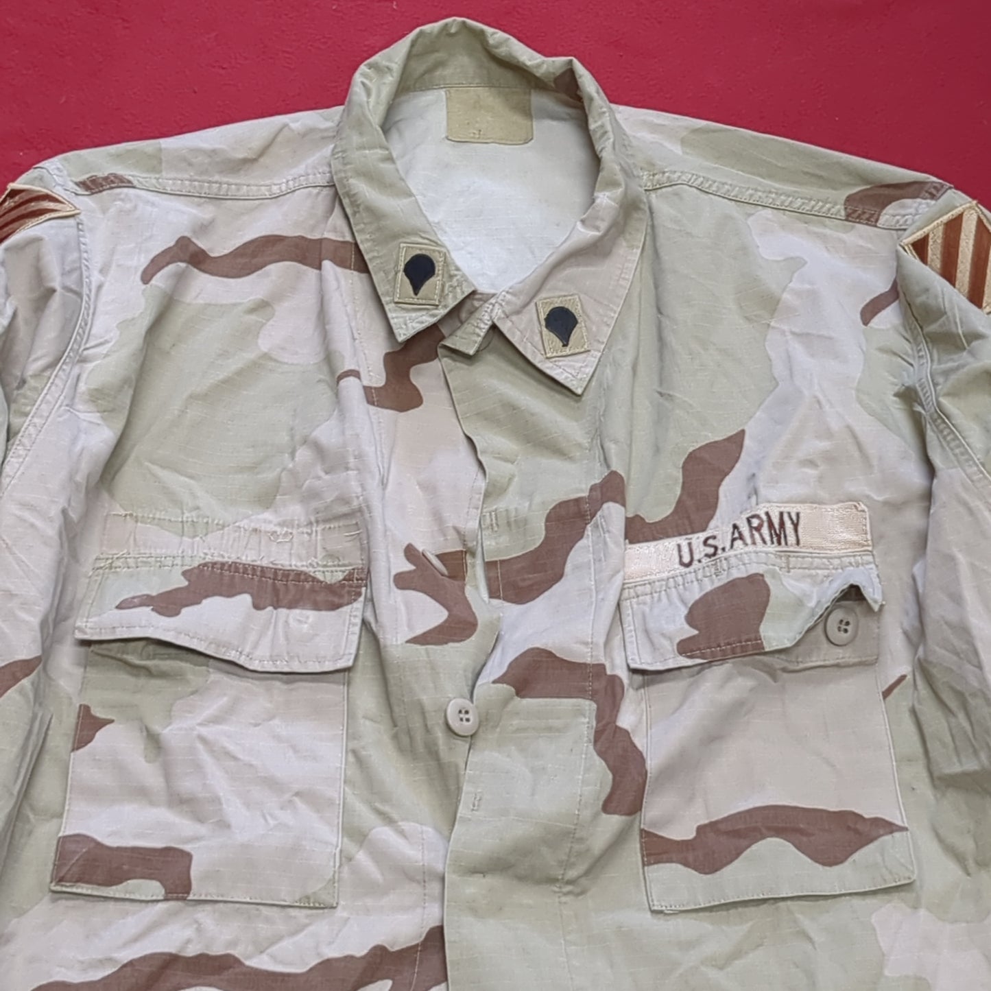 US Army Medium Long DCU Desert Camo Top Jacket Uniform (aa01-6)
