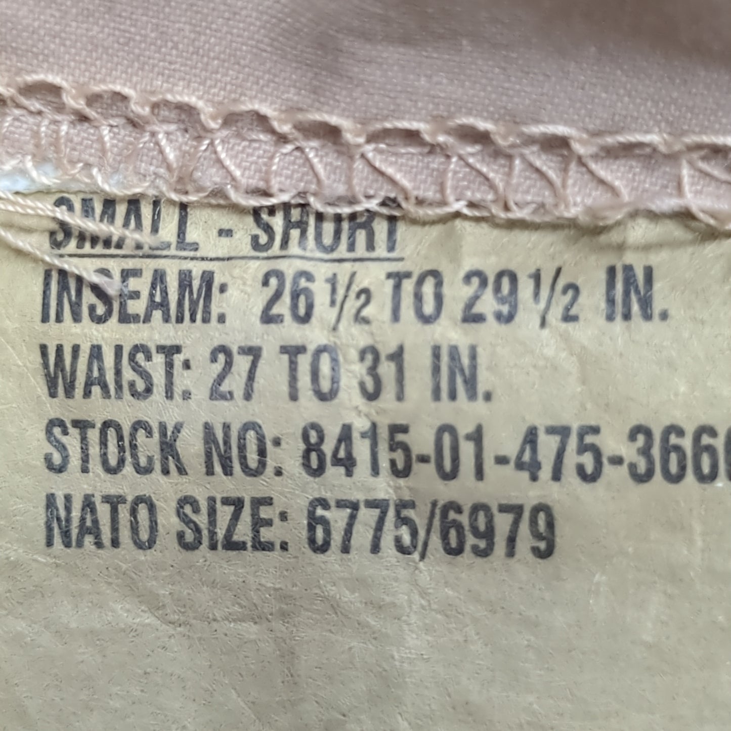 NOS US Army Small Short DCU Extended Cold Weather Camouflage Pants Trousers W/ Gore-Seam (aa15-AUG103)