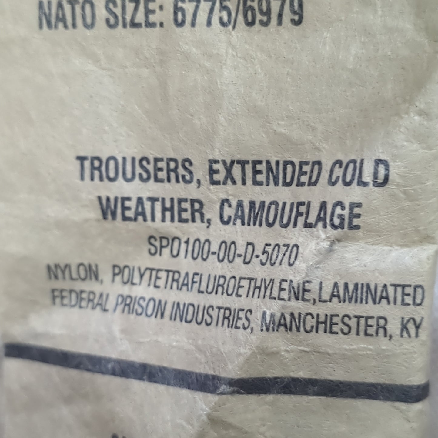 NOS US Army Small Short DCU Extended Cold Weather Camouflage Pants Trousers W/ Gore-Seam (aa15-AUG103)