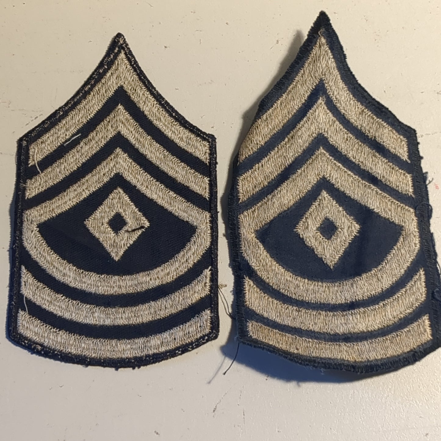 Pair of WWII US Chevron Sergeant First Class Rank Male (v26L)