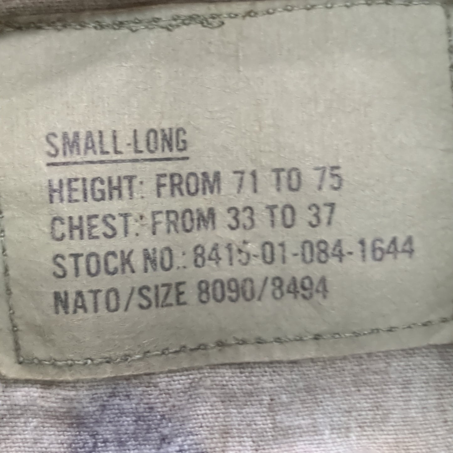 US Army Small Long BDU Woodland Camo Top Jacket Uniform (aa05-3)