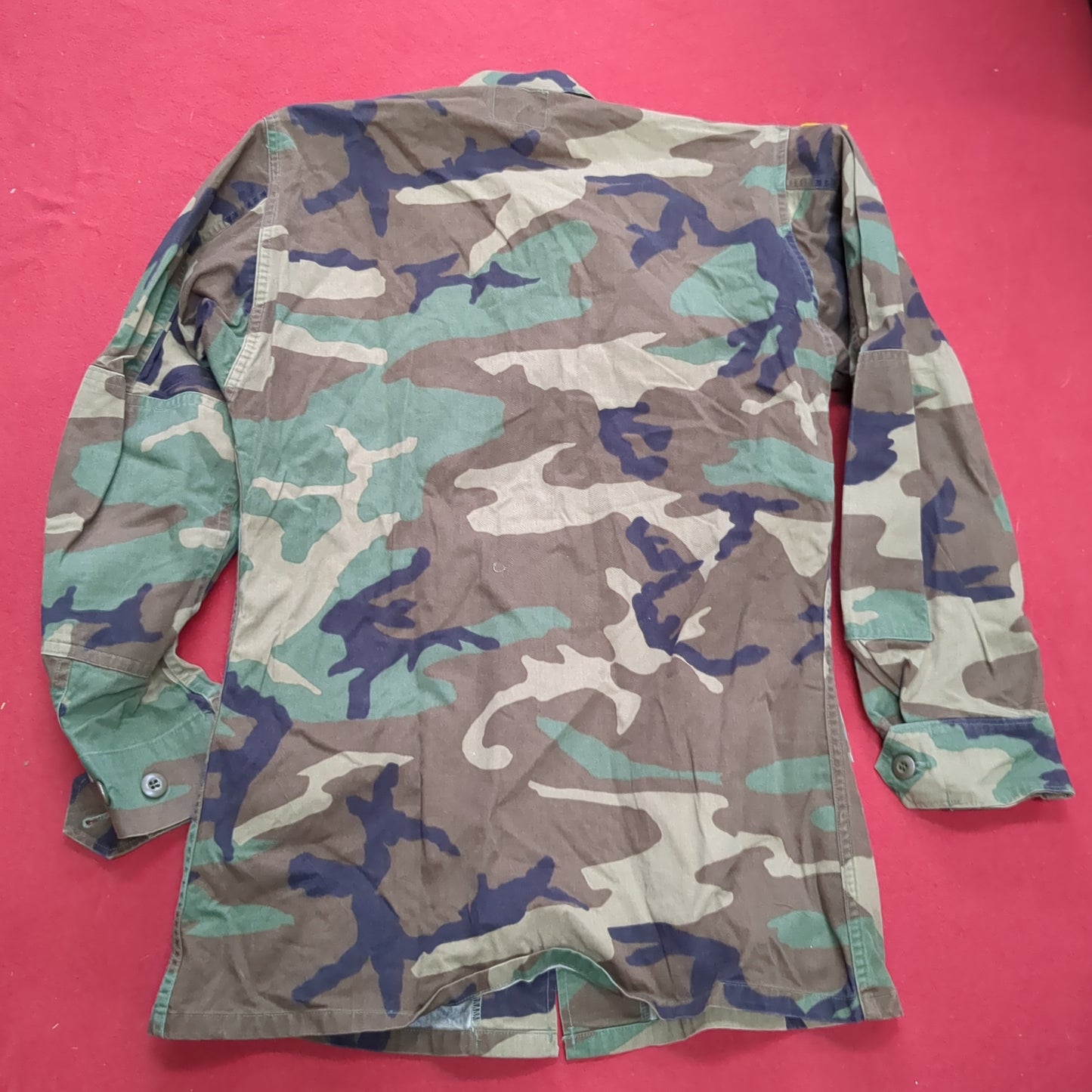 US Army Small Long BDU Woodland Camo Top Jacket Uniform (aa05-3)