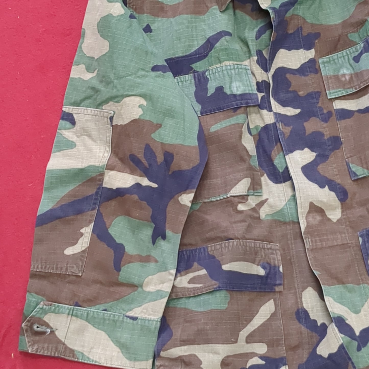 US Army Small X-Short BDU Woodland Camo Top Jacket Uniform (aa05-16)