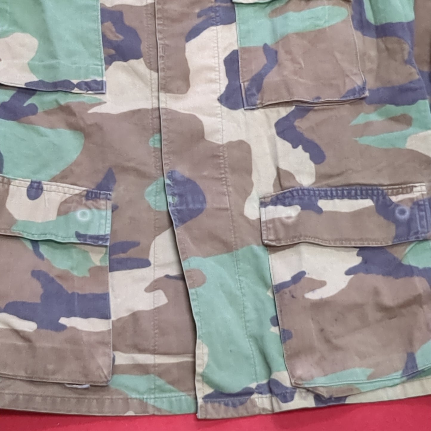 US Army Small Regular BDU Woodland Camo Top Jacket Uniform (aa05-8)