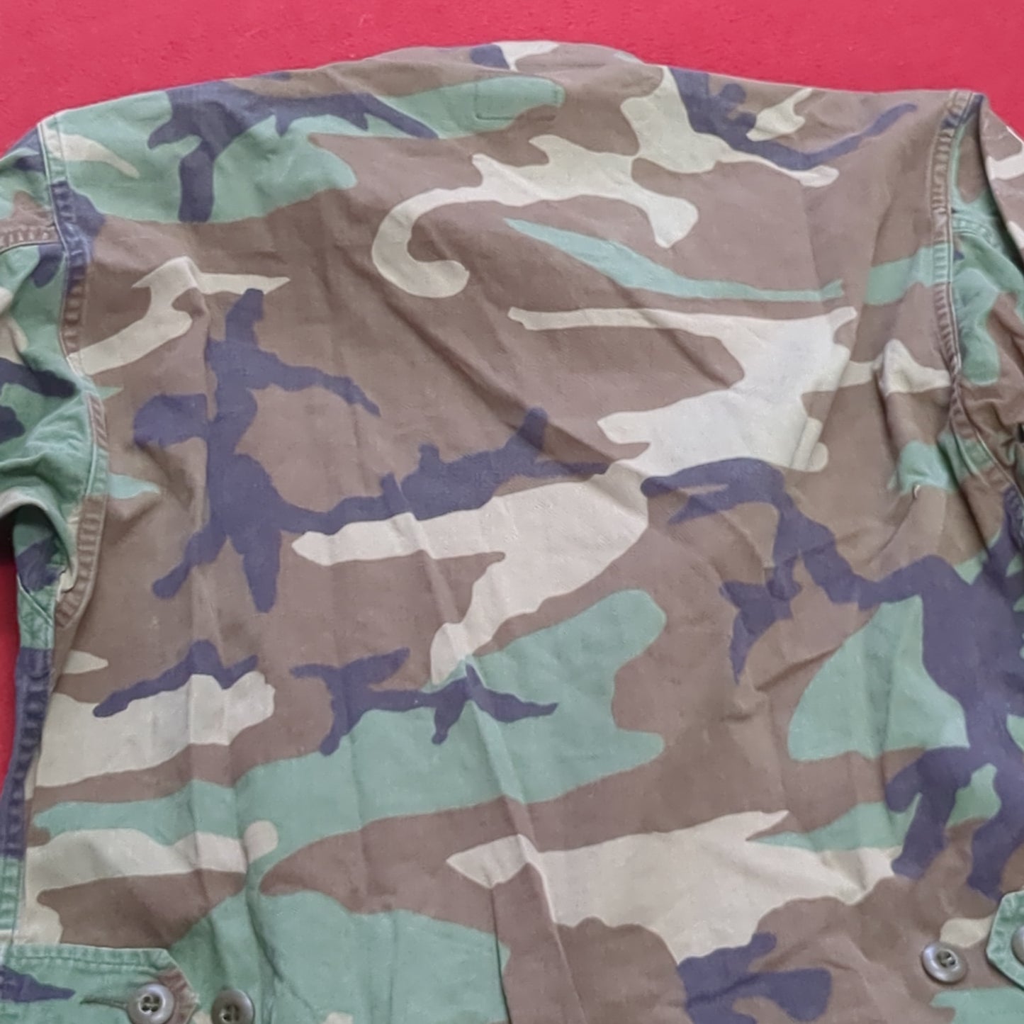 US Army Small Regular BDU Woodland Camo Top Jacket Uniform (aa05-8)