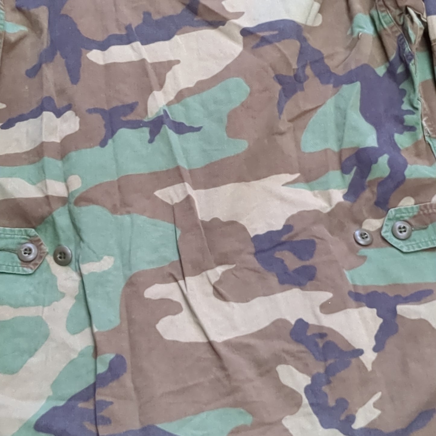 US Army Small Regular BDU Woodland Camo Top Jacket Uniform (aa05-8)