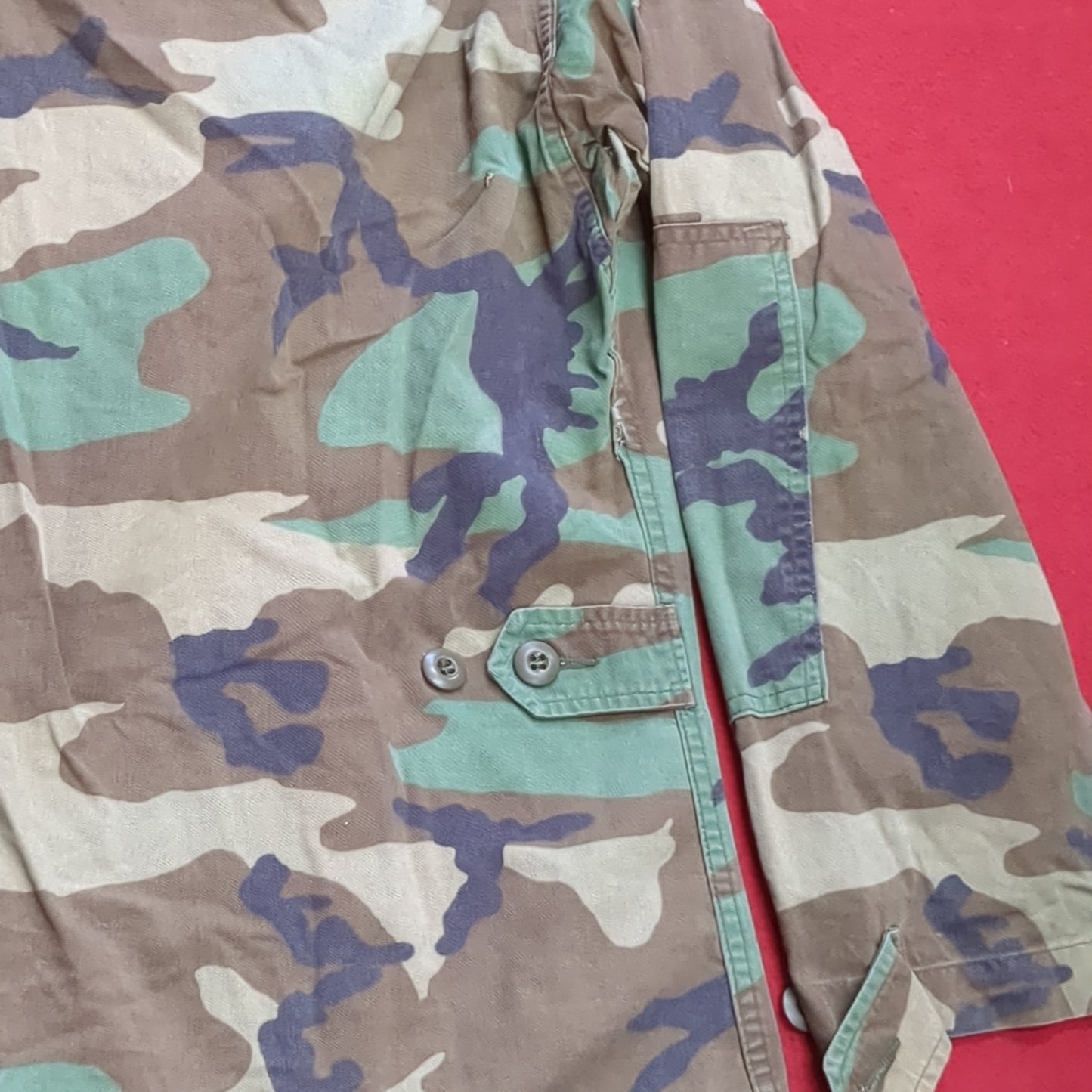 US Army Small Regular BDU Woodland Camo Top Jacket Uniform (aa05-8)