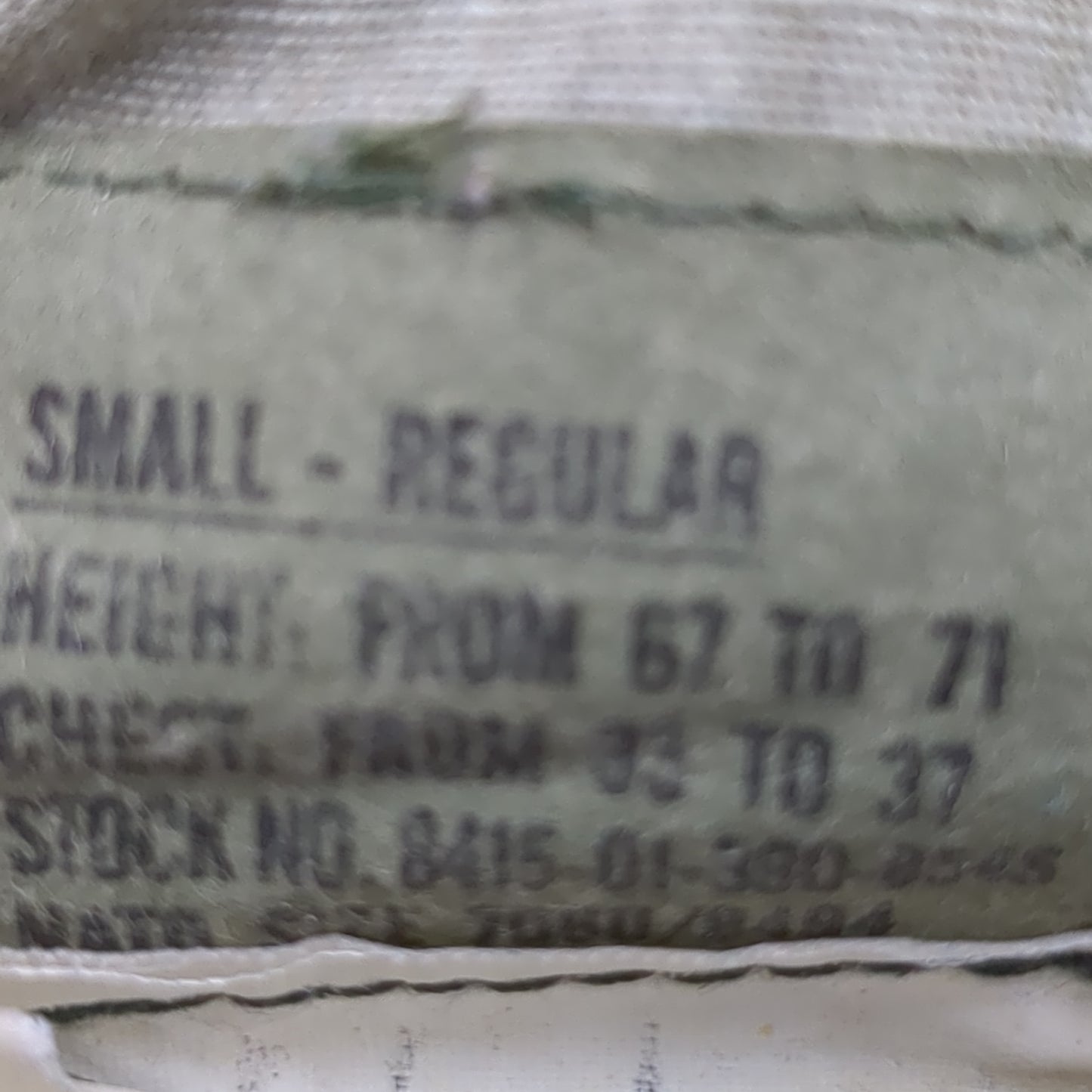 US Army Small Regular BDU Woodland Camo Top Jacket Uniform (aa05-17)