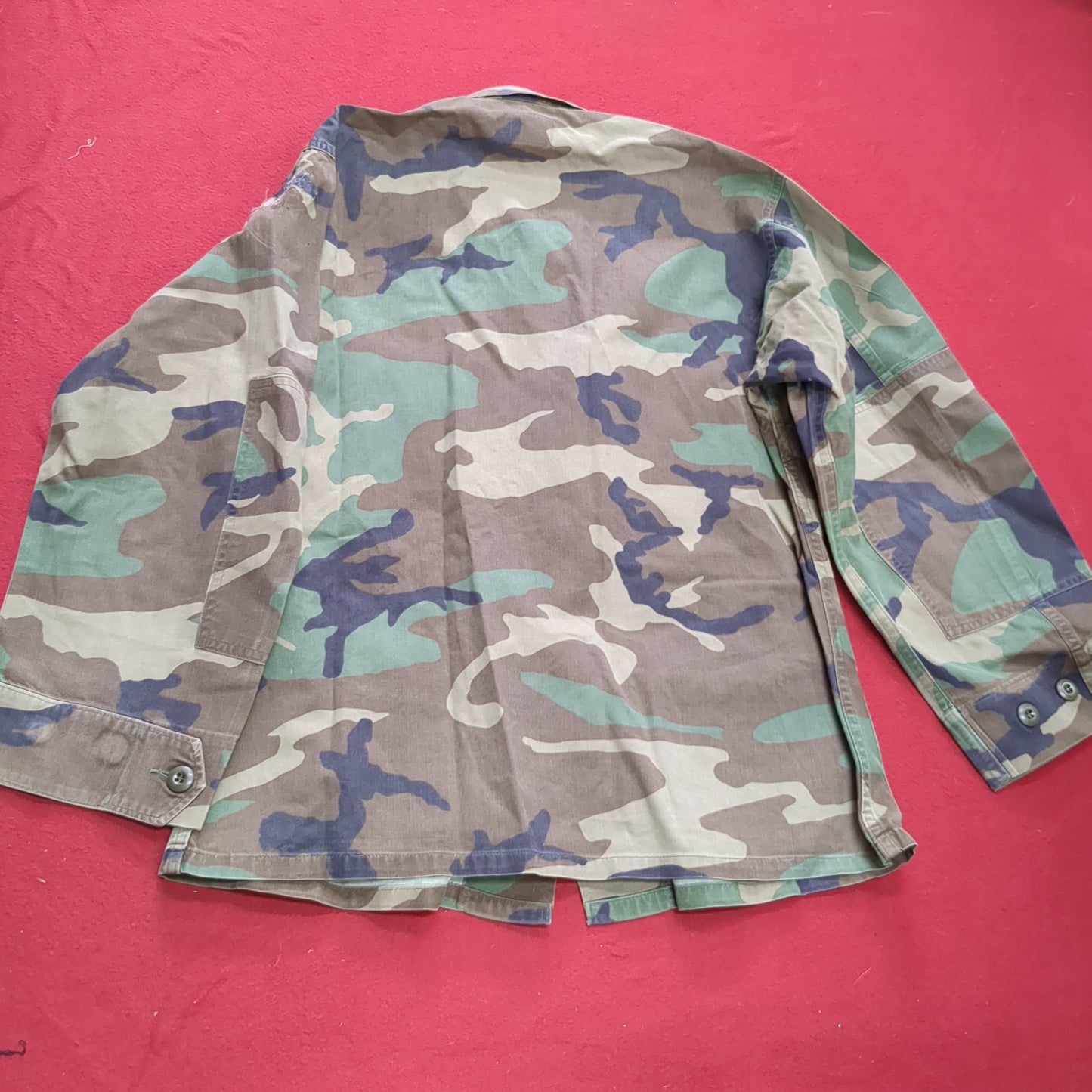 US Army Small X-Short BDU Woodland Camo Top Jacket Uniform (aa05-14)