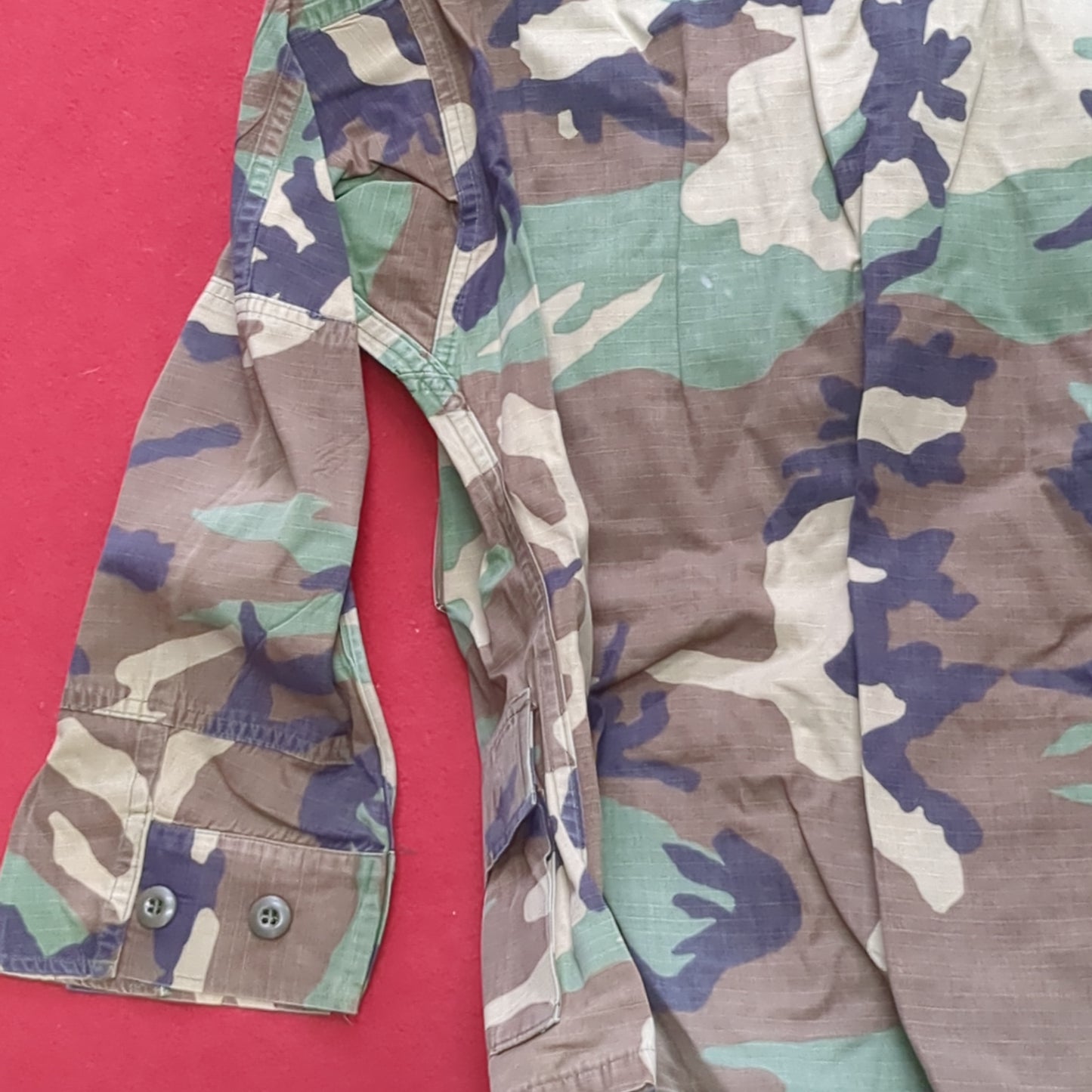 US Army Small X-Short BDU Woodland Camo Top Jacket Uniform (aa05-15)