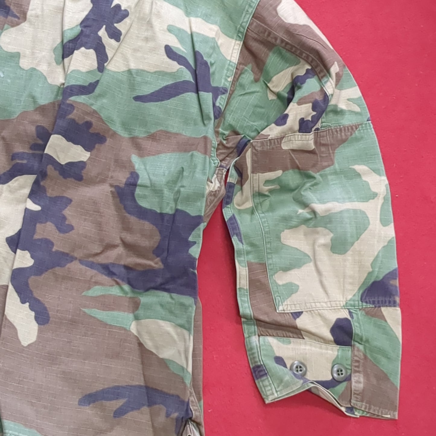 US Army Small X-Short BDU Woodland Camo Top Jacket Uniform (aa05-15)