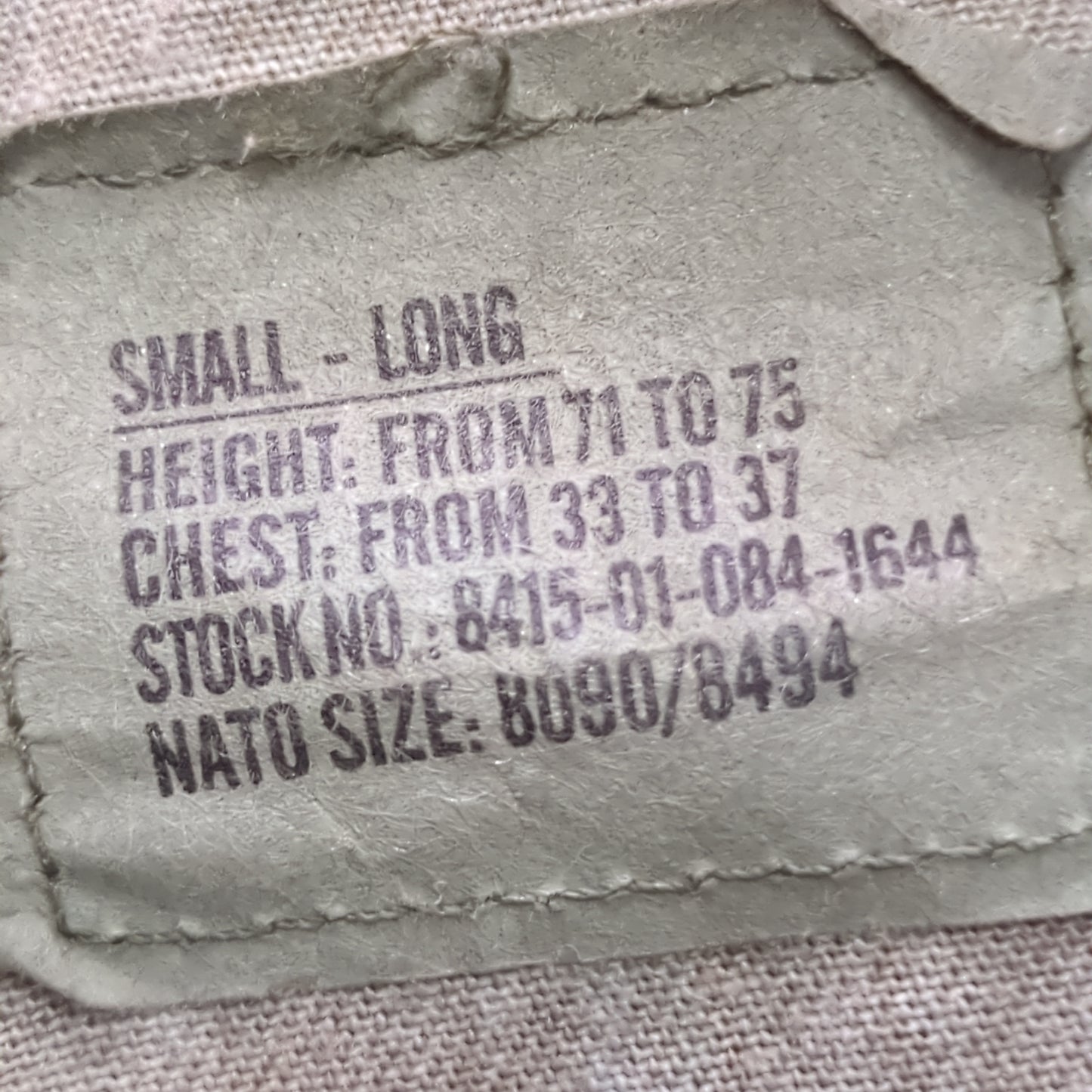 US Army Small Long BDU Woodland Camo Top Jacket Uniform (aa05-7)