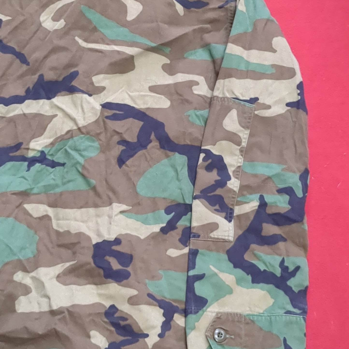 US Army Small Long BDU Woodland Camo Top Jacket Uniform (aa05-7)