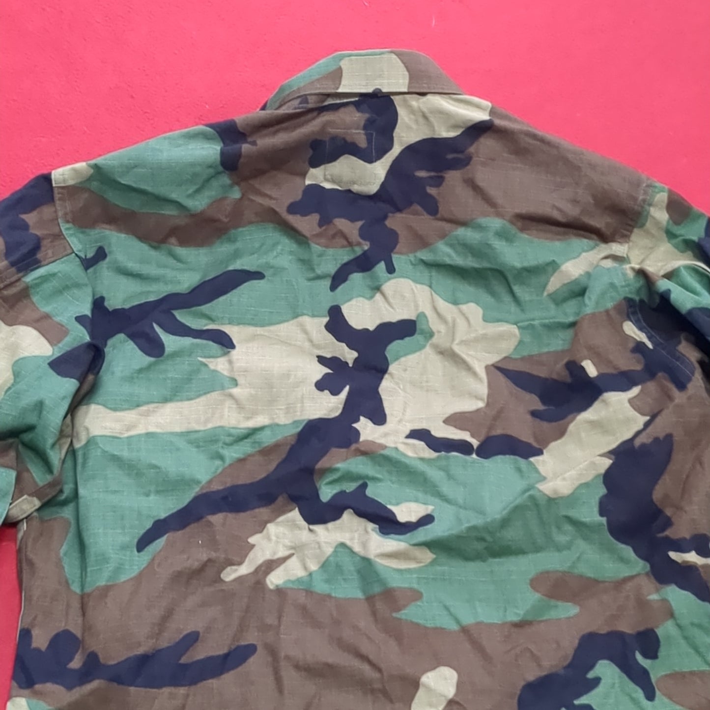 US Army Small Short BDU Woodland Camo Top Jacket Uniform (aa04-6)