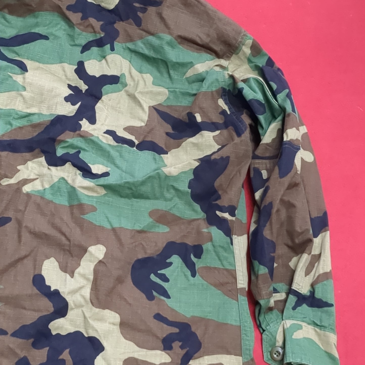 US Army Small Short BDU Woodland Camo Top Jacket Uniform (aa04-6)