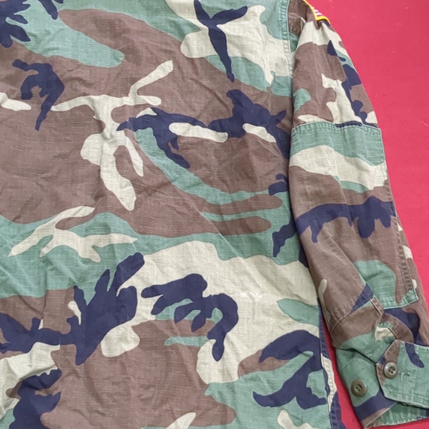 US Army Small Short BDU Woodland Camo Top Jacket Uniform (aa04-15)