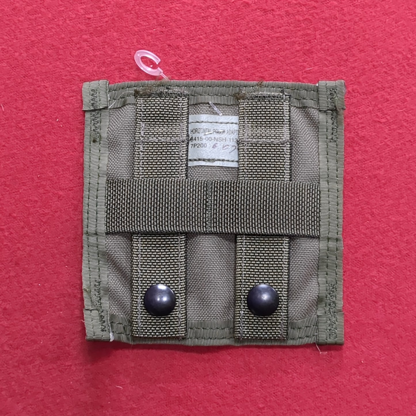 USED OD Green Molle Horizontal Pouch Adapter (aa04-28)