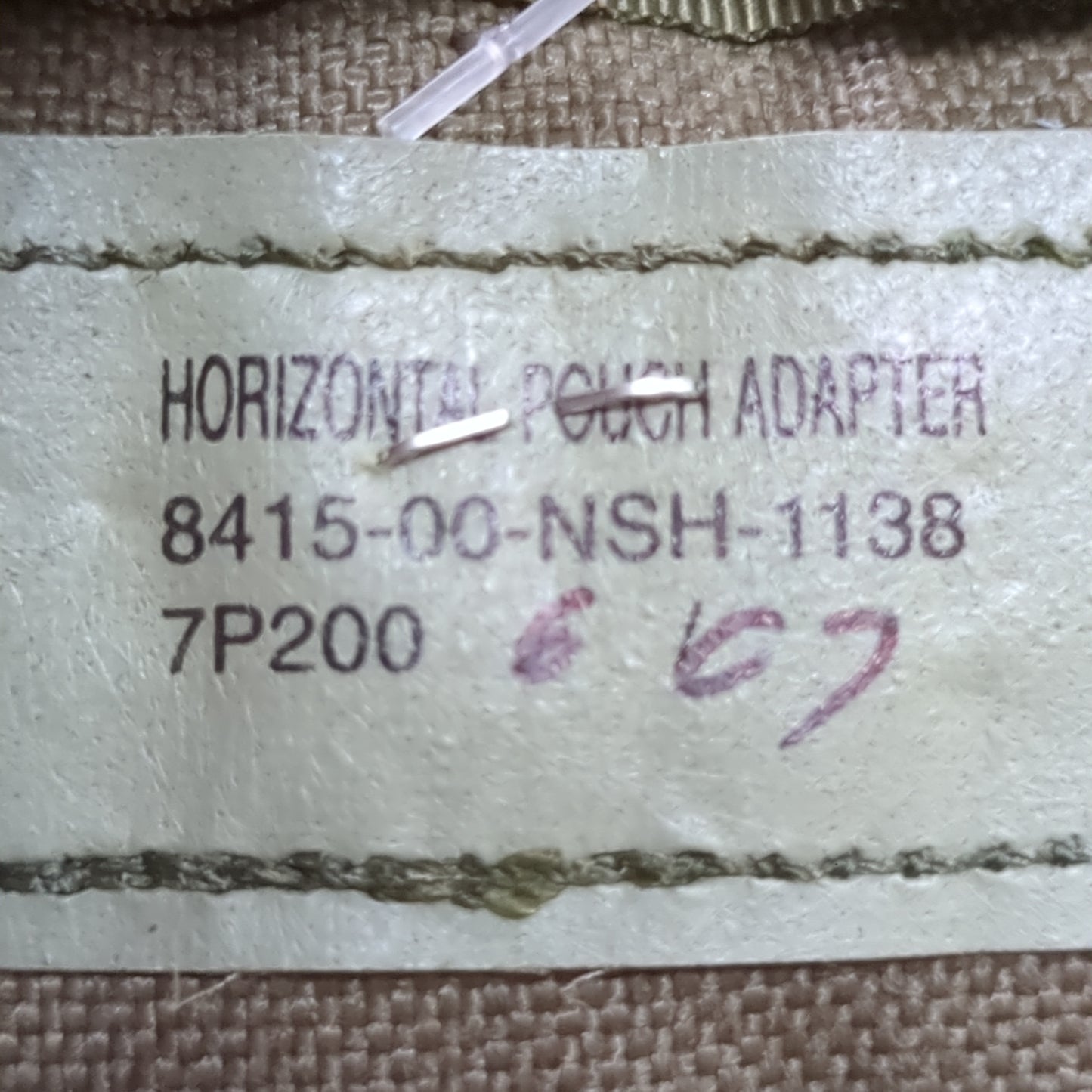 USED OD Green Molle Horizontal Pouch Adapter (aa04-28)