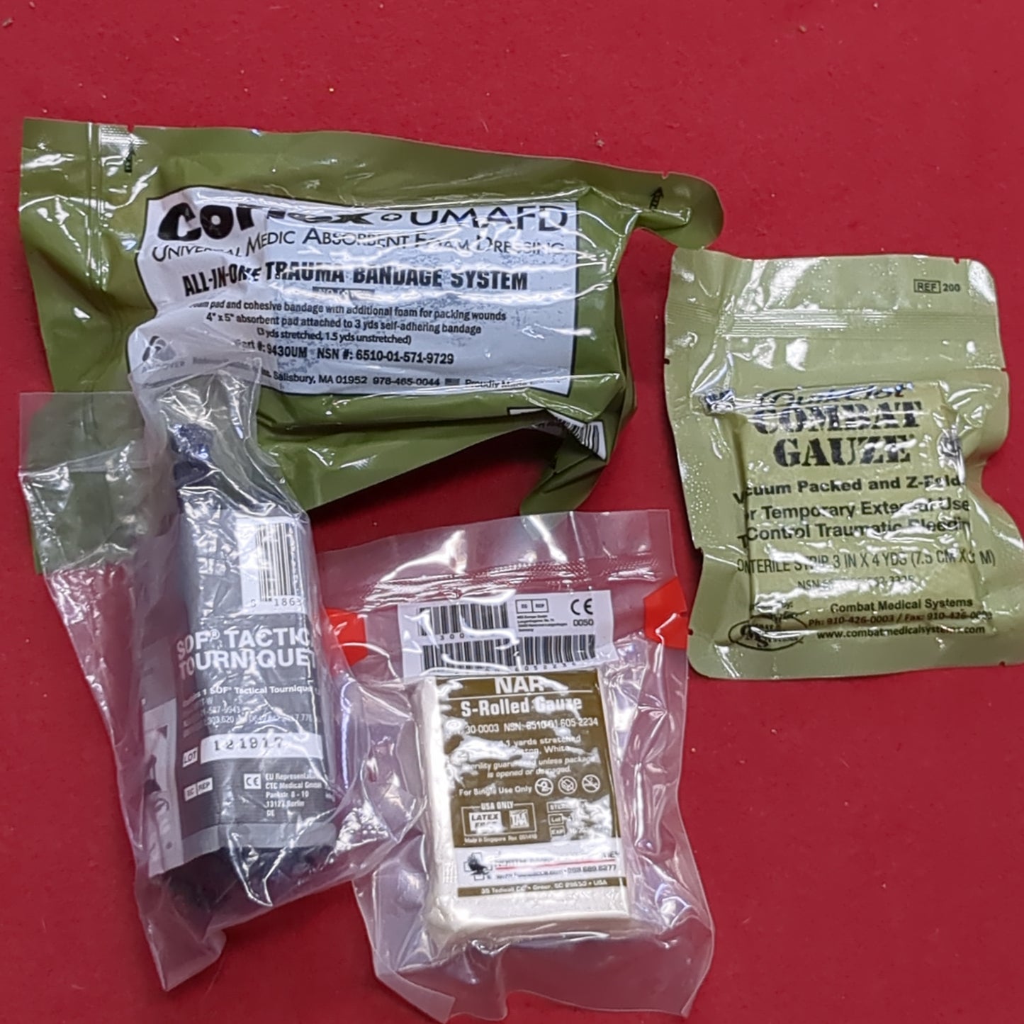 4pc Emergency Medical Trauma Survival Individual Kit (11S (ab10-g)