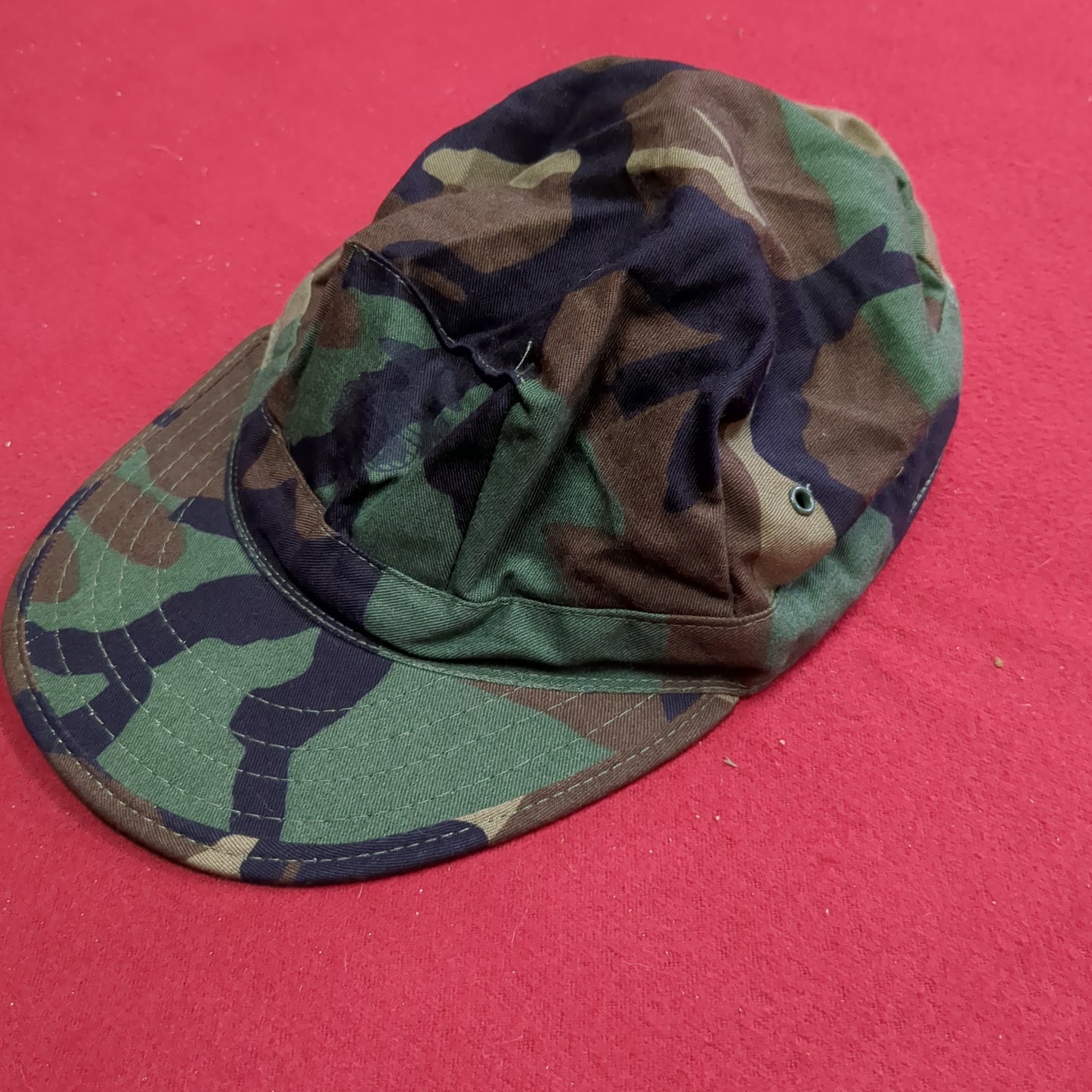 US Army Marine Corps X-Large Utility Cap BDU Woodland Camo (11s (ab10-10)